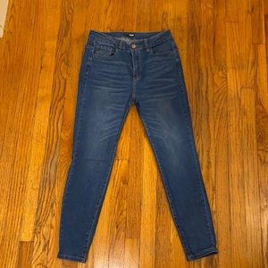 Blue high rise fashion nova jeans